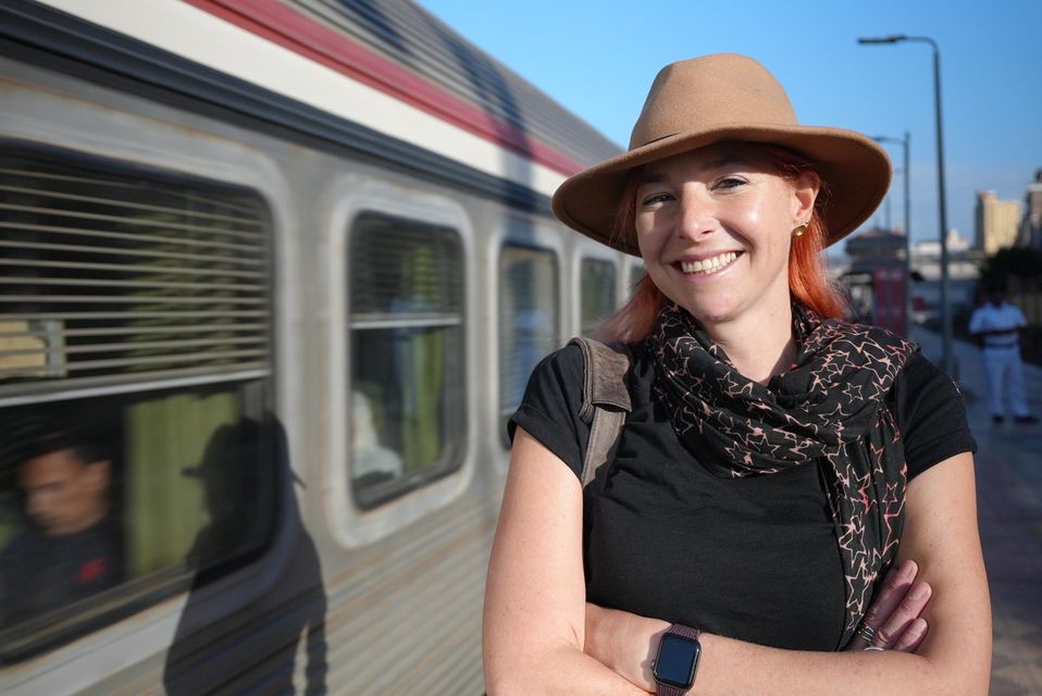 Alice Roberts leaving Minya for Luxor