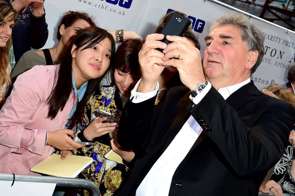 Jim Carter attending an exclusive charity screening of Downton Abbey at the Empire cinema in London. Photo Ian West/PA Wire