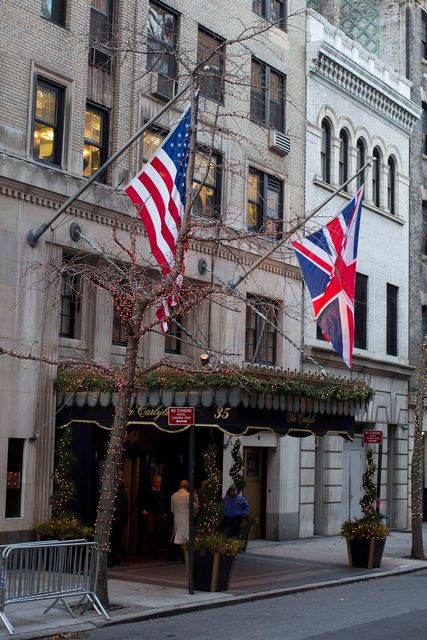 An exterior shot of the Carlyle Hotel where the couple will be staying  REUTERS/Andrew Kelly