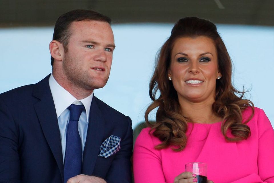 Manchester United football player Wayne Rooney and his wife Coleen