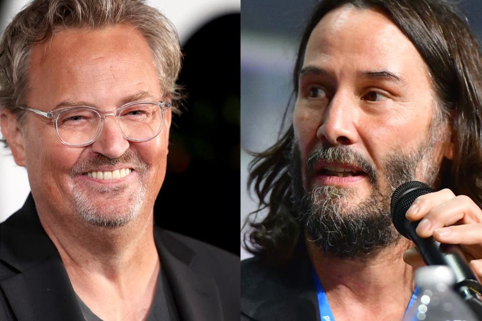 Matthew Perry (left) and Keanu Reeves (right)