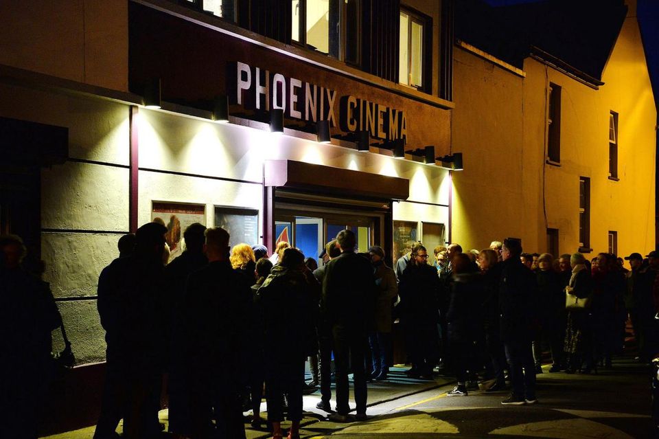 Queues outside the Phoenix Cinema during the last Dingle Film Festival held in 2019. Photo: Declan Malone