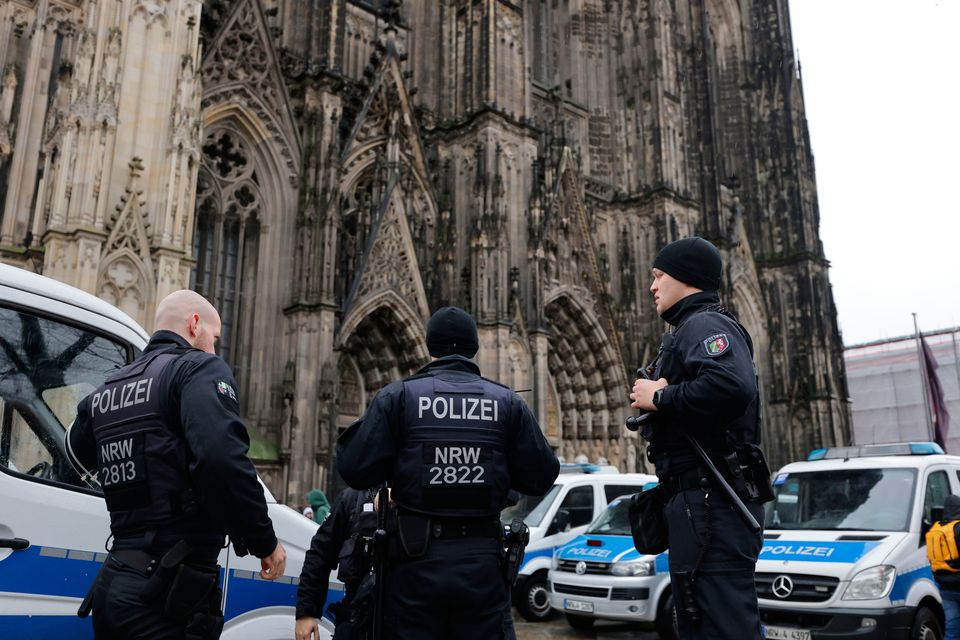 German police previously arrested three people who were planning an attack on Cologne cathedral on New Year’s Eve. Photo: Getty