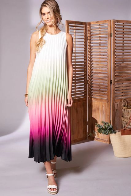 Kate Cooper pleated tie-dye dress, €246, sineadsboutique.com