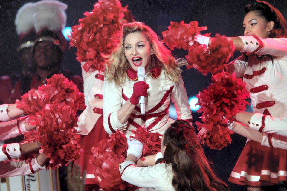 Madonna  in concert at the Aviva in Dublin