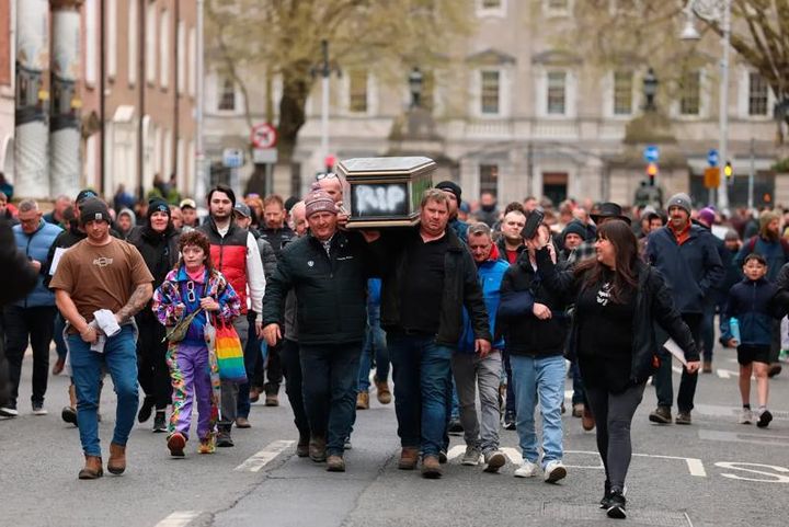 Protesters vow blockades to continue until they ‘get a result’ as human chain blocks oil lorry from Cork refinery