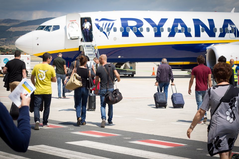 Ryanair passengers in Sicily. File photo: Getty