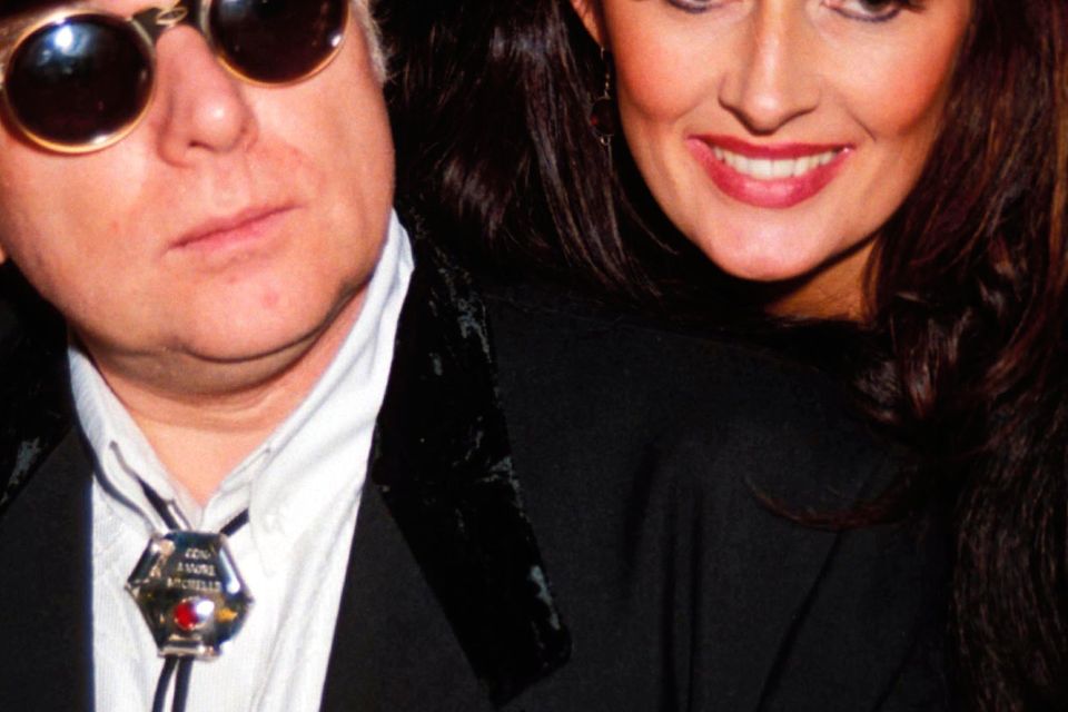 Brit Awards 1994, Van Morrison And Michelle Rocca  (Photo by Dave Benett/Getty Images)