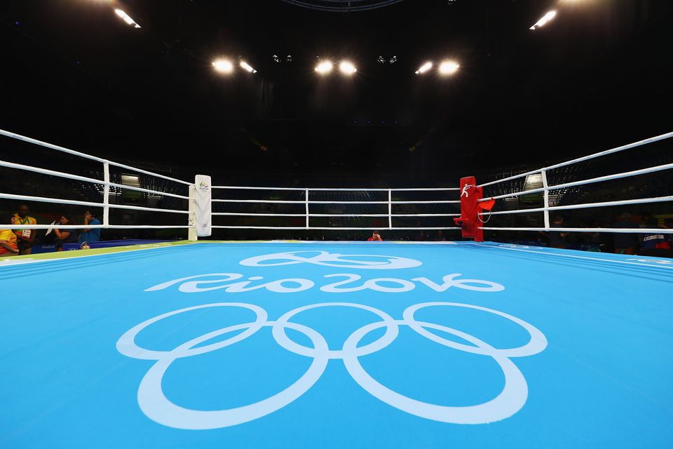 A general view of an Olympic boxing ring. Photo by: Getty Images