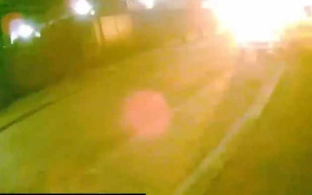 Police release footage of moment car bomb explodes at Dunmurry police station