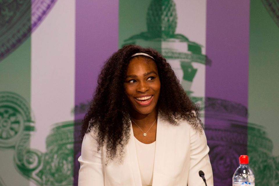 All smiles: Serena Williams