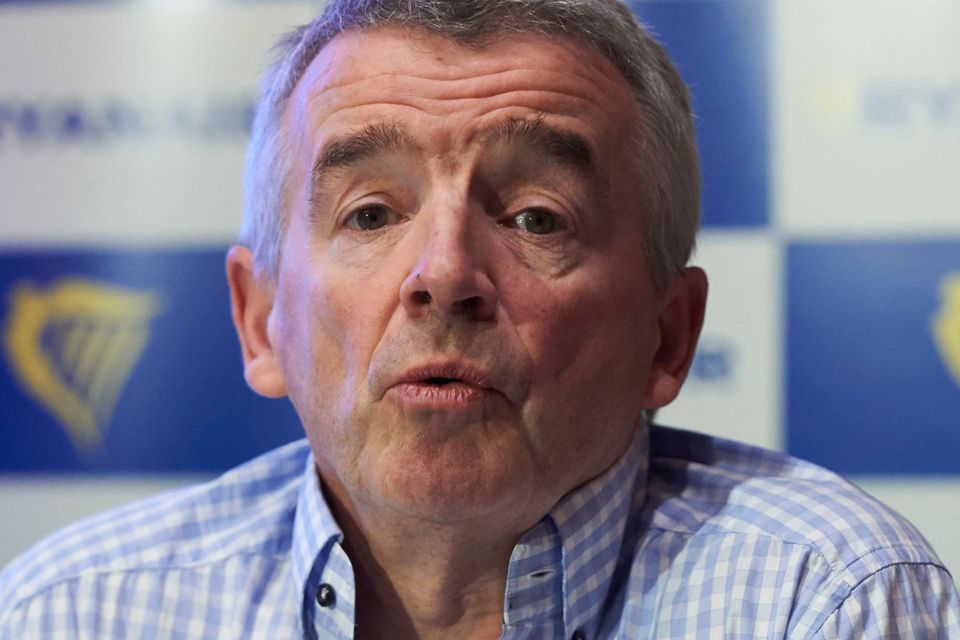 Ryanair boss Michael O’Leary lives near Mullingar and has a
big horse-training operation. He had a turbulent year in 2017
but remains one of the country’s wealthiest men. Photo: Getty