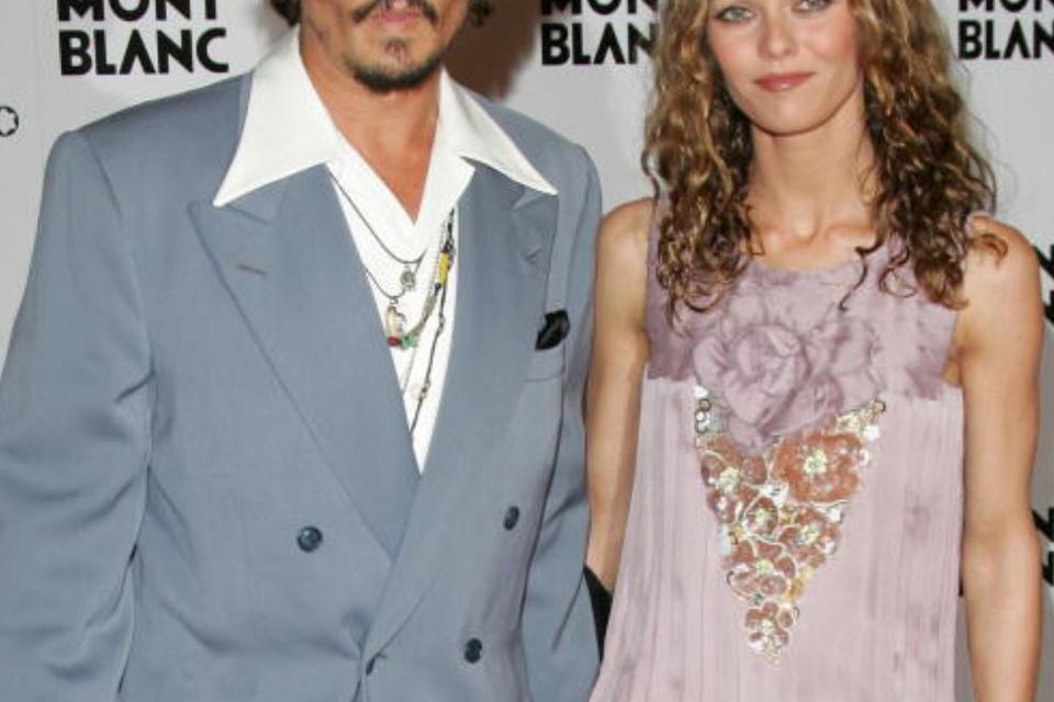 Johnny Depp and Vanessa Paradis at the Palexpo in Geneva, Switzerland
