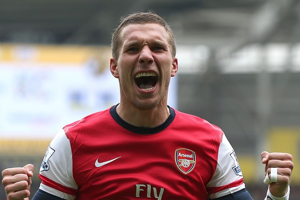 Arsenal's Lukas Podolski is considering leaving the club if he does not get more game-time