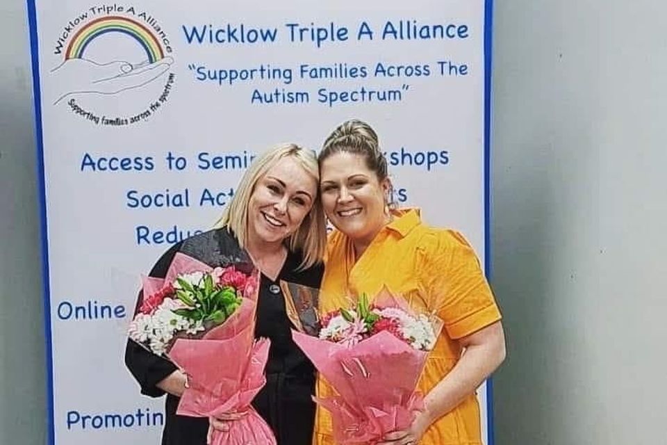 Chairs Aisling Foran and Rebecca Galligan, who stepped down after six years from the Triple A Alliance.