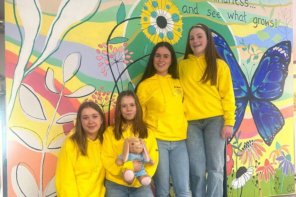 Maria McGlynn, Aoibheann Brennan Grennan, Ava Finneran and Shauna Nolan have been the driving forces behind a nationwide 'Go Yellow' fundraiser that has raised thousands of euro for Temple Street, Crumin Children’s Hospital and The National Maternity Hospital (NMH) on Dublin's Holles Street.
