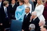 thumbnail: President Barack Obama and Vice-President Joe Biden stand with Donald Trump's family during inauguration ceremonies swearing in Donald Trump as the 45th president of the United States on the West front of the U.S. Capitol in Washington, U.S., January 20, 2017.  REUTERS/Lucy Nicholson