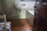 thumbnail: One of the small and simple bathrooms on the convent's first floor.
