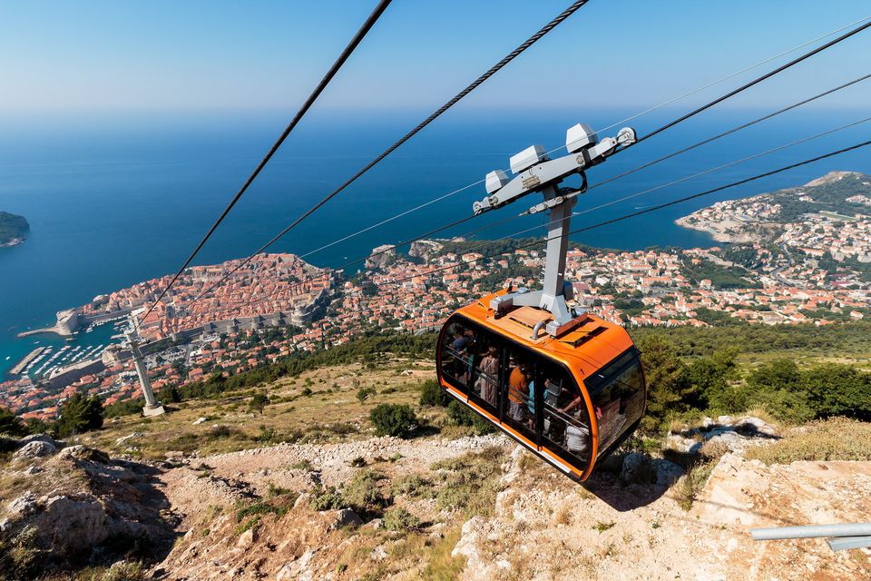 The cable car atop Mount Srd in Dubrovnik, Croatia treats all on board to stunning views. Photo: Dario Vuksanovic
