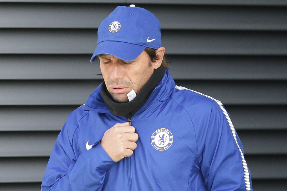 With pressure mounting at Chelsea, Antonio Conte could soon be out in the cold. Photo:Getty Images