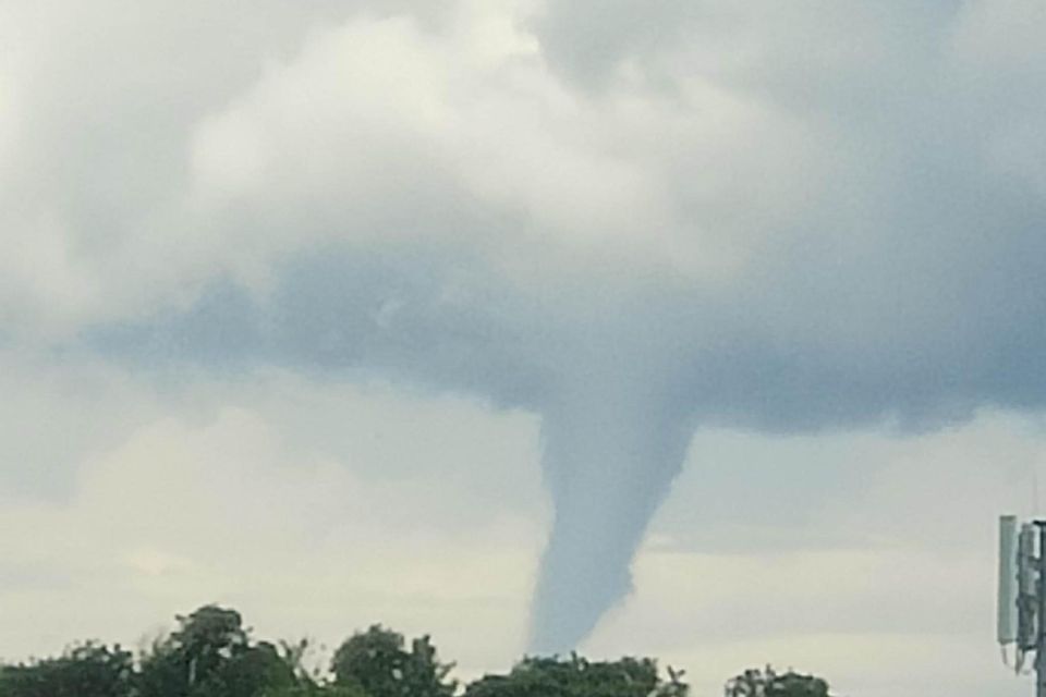 Funnel cloud spotted outside Castlebar, Co Mayo. Picture: Catherine McTigue