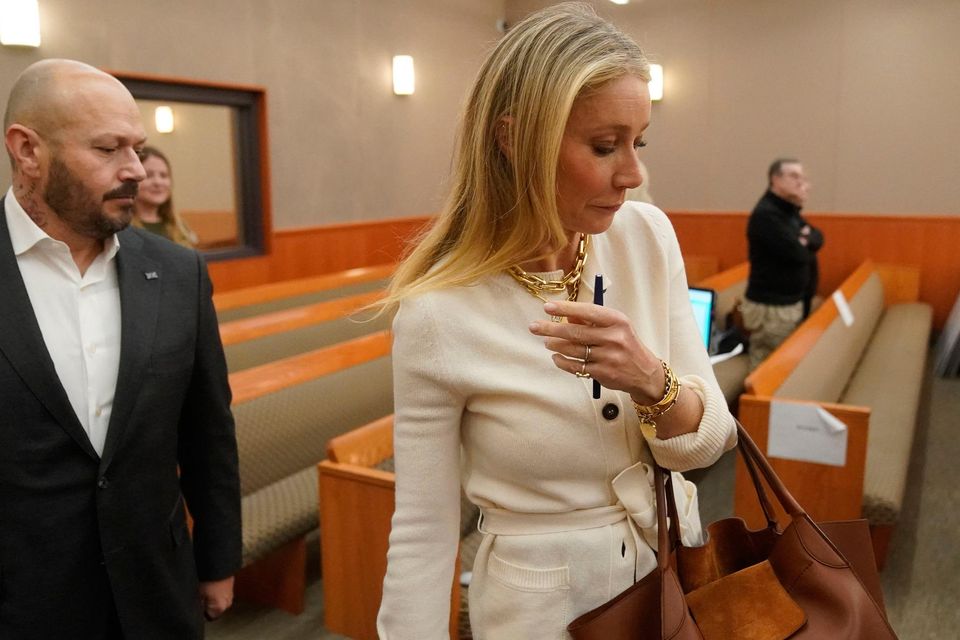 Gwyneth Paltrow enters the courtroom for the second day of trial in Utah. Photo: Rick Bowmer/AP
