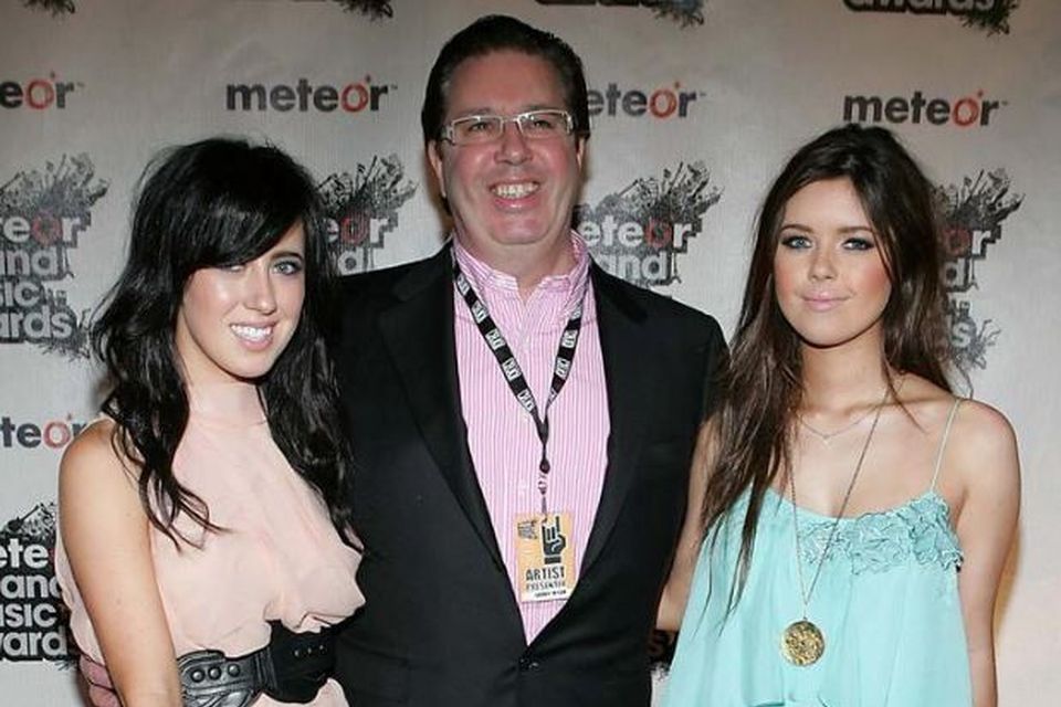 Bonnie Ryan with her dad, Gerry, and older sister Lottie.