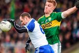 thumbnail: Monaghan's Vinny Corey in action against Tommy Walsh of Kerry