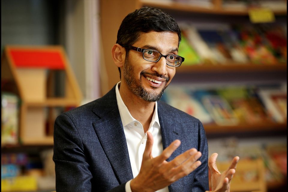 Google CEO Sundar Pichai. Photo: Steve Humphreys