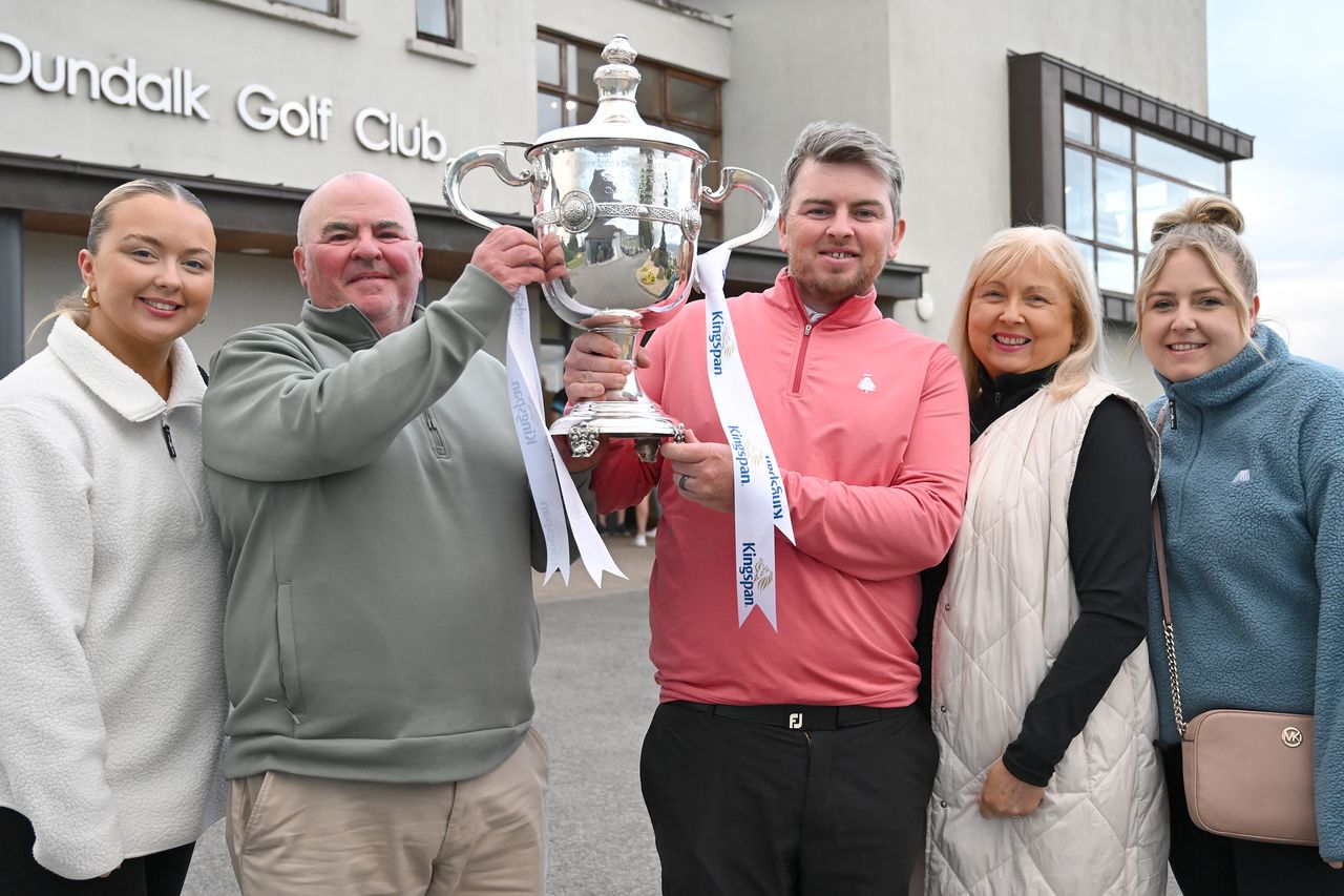 See photos as Caolan Rafferty returns to Dundalk Golf Club with East of  Ireland triumph | Irish Independent