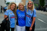 thumbnail: 30/08/2015  
GAA fans (L to r) Orla Dunne, Emer Maher & Fiona Dunne all from Templeogue at the GAA Semi Final between Dublin & Mayo in Croke Park, Dublin.
Photo: Gareth Chaney Collins