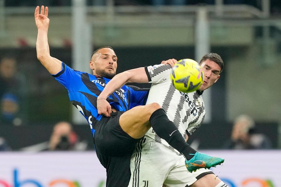 Inter Milan were beaten in a physical clash with Juventus (Antonio Calanni/AP)