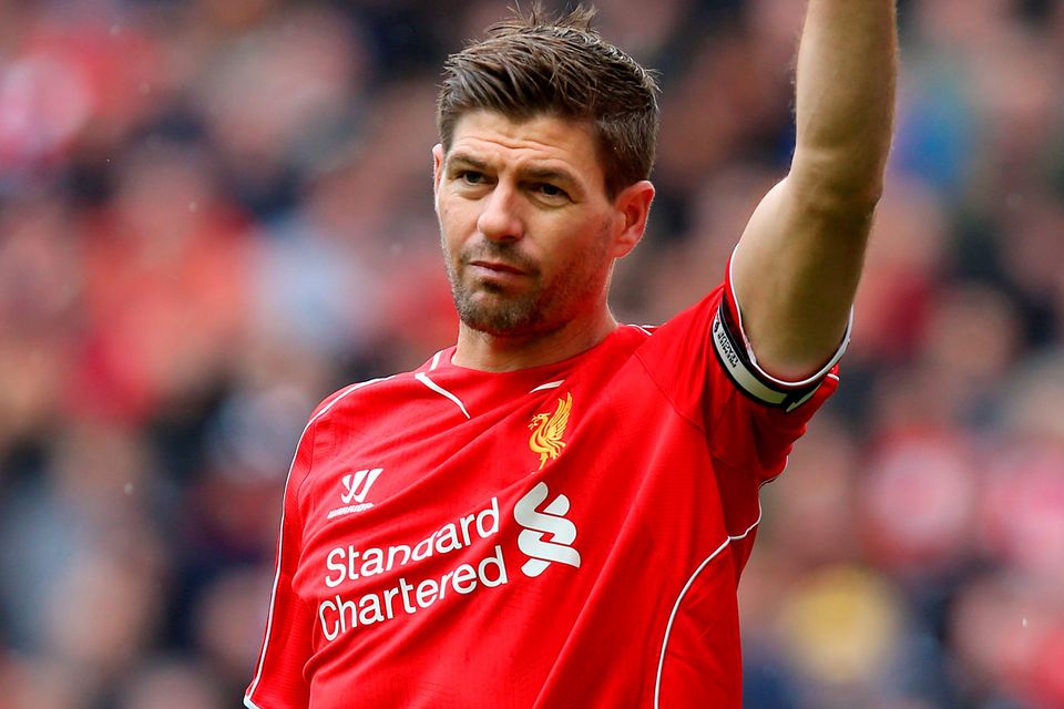 File photo dated 02-05-2015 of Liverpool's Steven Gerrard during the Barclays Premier League match at Anfield, Liverpool. 
Peter Byrne/PA Wire.