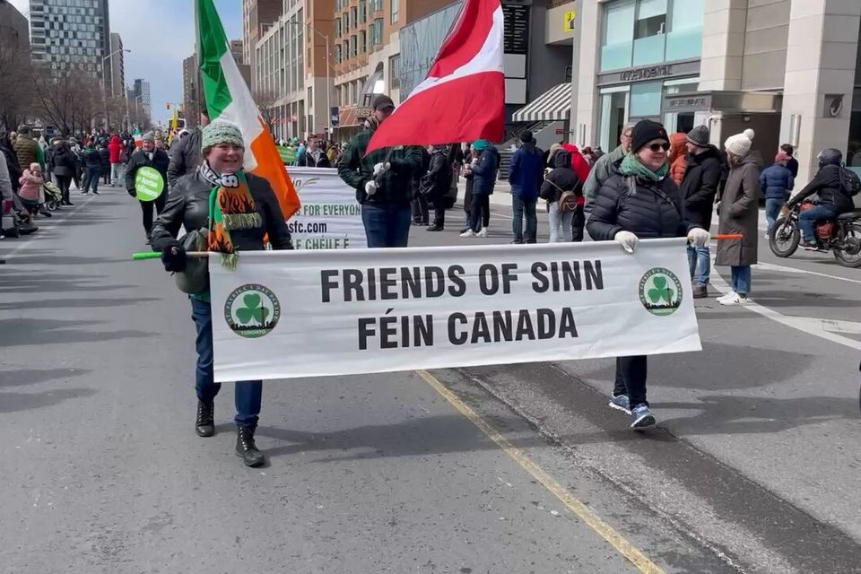 A photo from the Friends of Sinn Féin Canada website