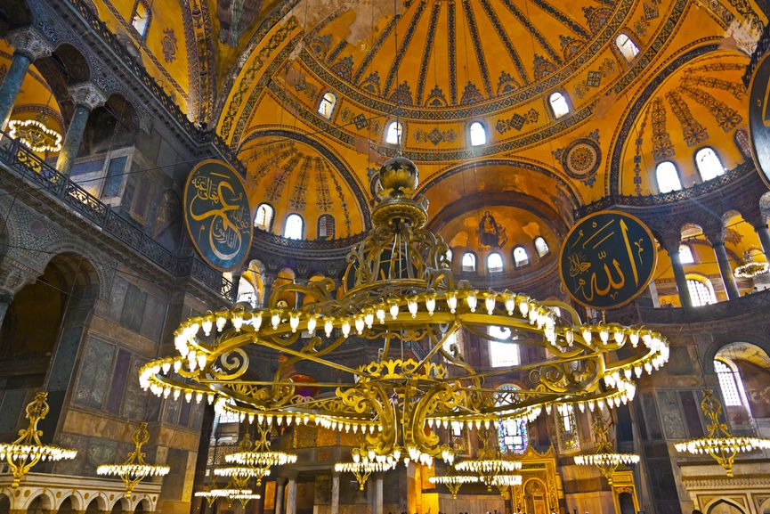 Hagia Sofia interior - Istanbul, Turkey