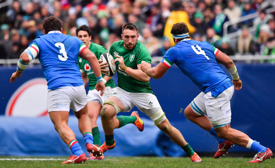 GREEN MACHINE: Jack Conan in action for Ireland against Italy in Chicago in November. Photo: SPORTSFILE