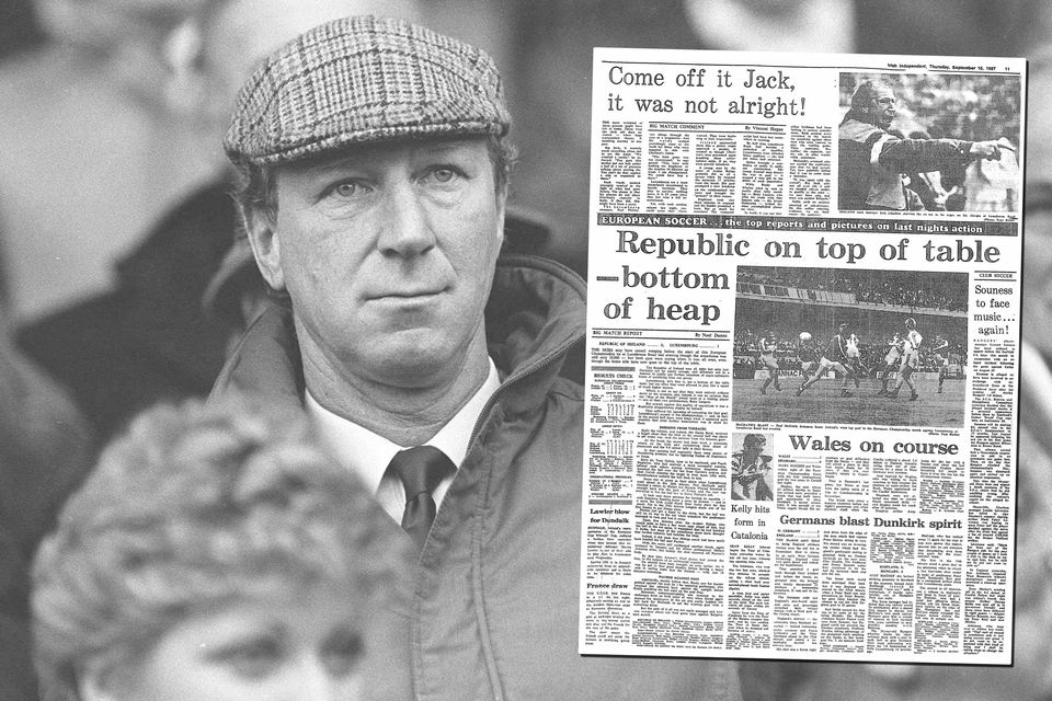 Jack Charlton's Ireland team came in for criticism after the 1987 home win over Luxembourg