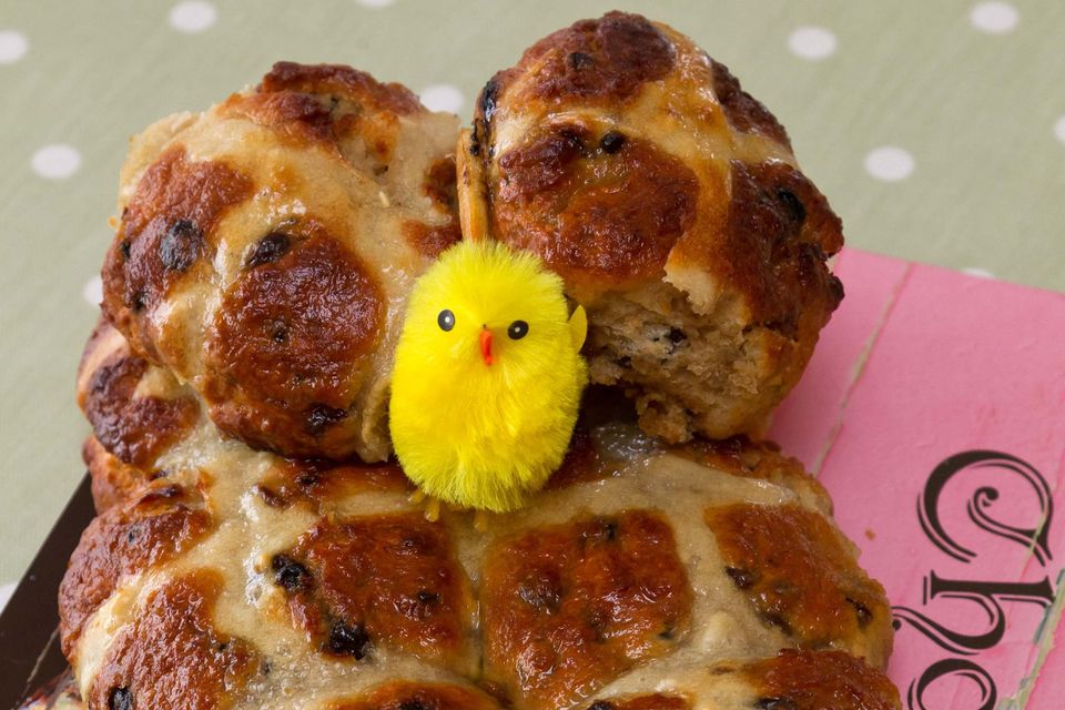 Easter Baking with Chef Edward. Orange and Cinnamon Hot Cross Buns. Photo: Dylan Vaughan