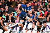 thumbnail: Leinster's Devin Toner makes a break for the Harlequins line during their European Rugby Champions Cup clash at Twickenham Stoop. Photo: Stephen McCarthy / SPORTSFILE