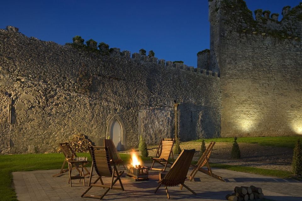 Seating area in the 13th century ruins beside Castlemartyr 