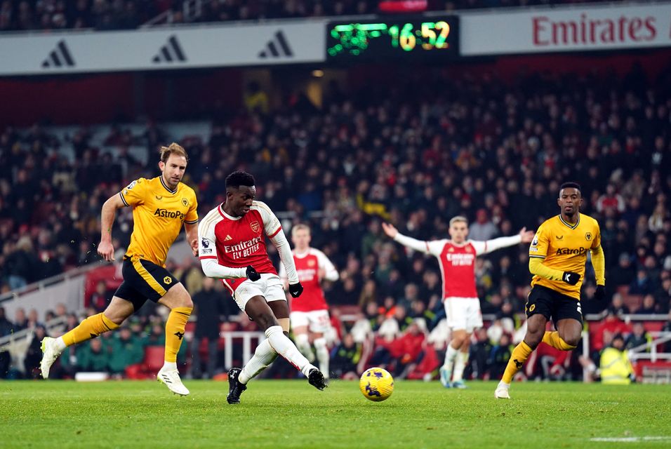 Arsenal vs Wolves highlights - Saka and Odegaard goals enough to keep  Gunners top amid nervy end 