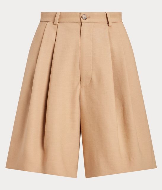 Relaxed fit long pleated short, €299, ralphlauren.ie