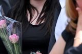 thumbnail: Angela Kelly's daughter, Shannon and the sole survivor of the accident, Jamie Kelly at the funeral of Angela Kelly who was one of three people killed in a car crash last Sunday at Middlemount on the R433 Rathdowney to Abbeyleix Road