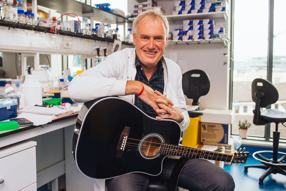 Strings theory: Prof Luke O’Neill is a fan of science and music. Photo: Ruth Medjber