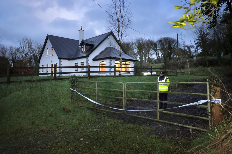 The house outside the village of Kilross, Co Tipperary, where the body of a man was discovered. Photo: Frank McGrath