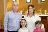 thumbnail: St Canices and Shanbogh communion. From left; Darragh, Seodín, Yvonne and Fíadh Murphy from New Ross. Photo; Mary Browne