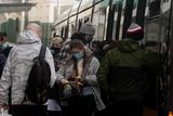 thumbnail: Mind the gap: Crowded commutes may again become the new normal as we head back to work. Photograph: Gareth Chaney/Collins Photos
