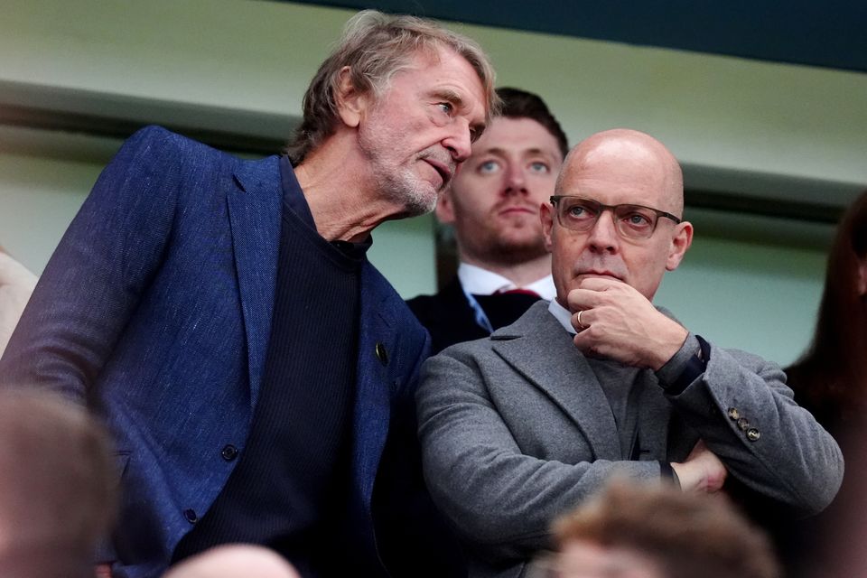 Jim Ratcliffe, left, and Dave Brailsford (Mike Egerton/PA)