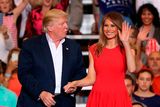 thumbnail: President Donald Trump and Melania Trump stand together during a campaign rally at the AeroMod International hangar at Orlando Melbourne International Airport on February 18, 2017 in Melbourne, Florida. President Trump is holding his rally as he continues to try to push his agenda through in Washington, DC.  (Photo by Joe Raedle/Getty Images)