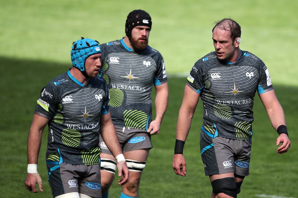Alun Wyn Jones (right) and Justin Tipuric (left) have retired from Test rugby (Nick Potts/PA)